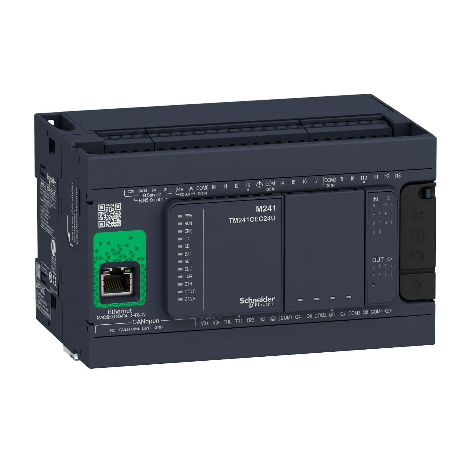 Schneider Modicon M241 PLC - TM241CEC24R